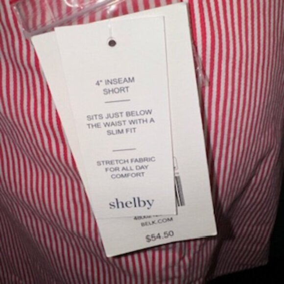 Crown & Ivy Ladies Watermelon and white striped shorts size 14 NWT. 4” inseam. S - Picture 11 of 12